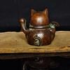 [Nekogamiyama] Maneki-neko Paperweight, Copper Craft, Ornament, Vintage Retro Decor