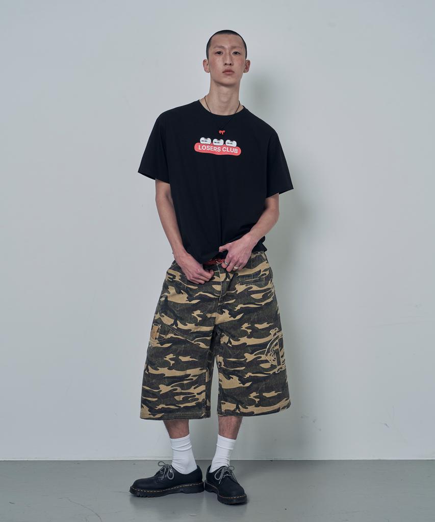 Lujeoseukeulleob Gums Logo Graphic Short Sleeve T-Shirt Black