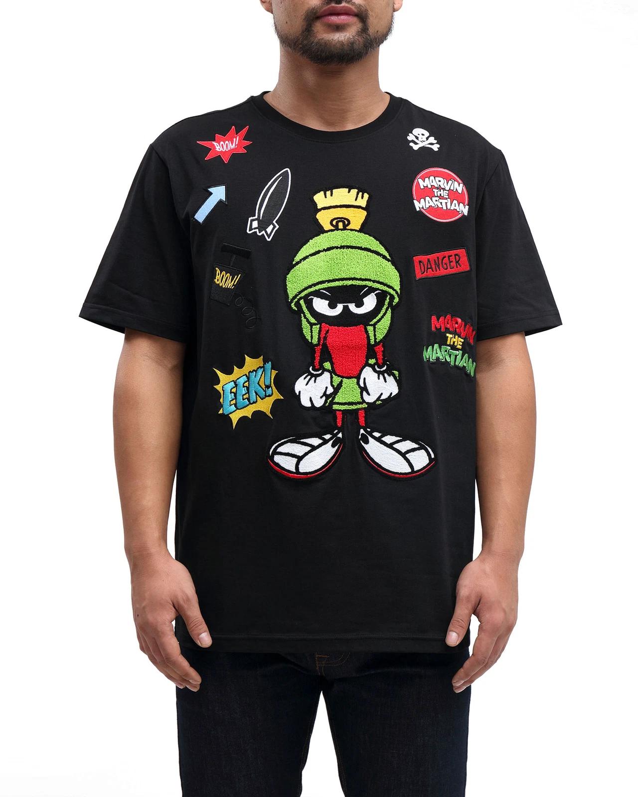 Marvin the Martian Collage Tee, Black 4XL