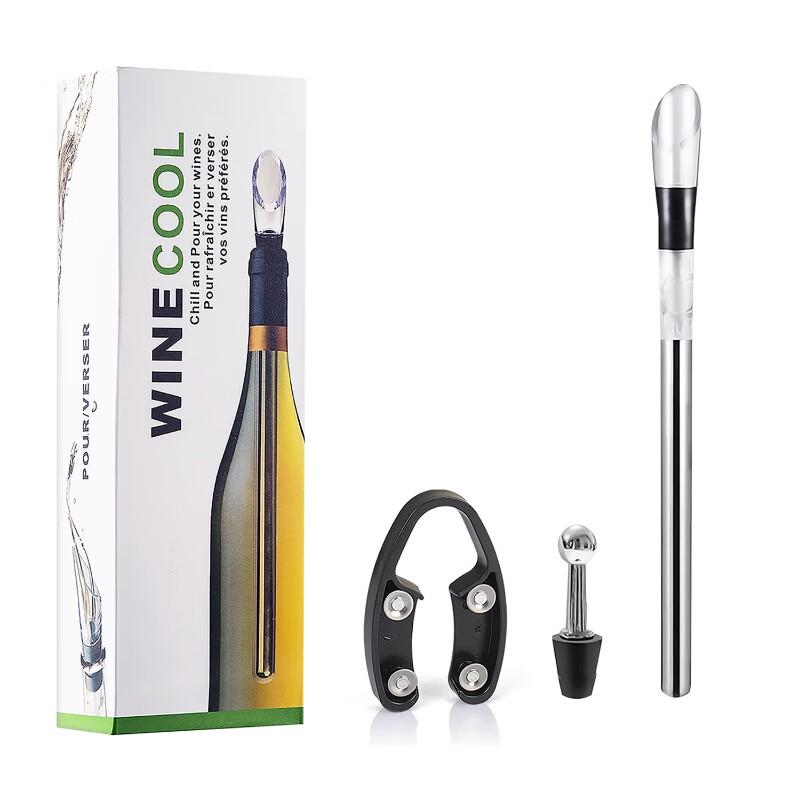 ZISIZ Wine Chiller & Pourer Accessory Set