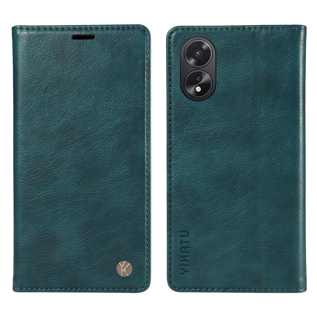 YIKATU YK-006 For Oppo A38 4G/A18 4G Case Leather Phone Cover with Card Slots Wallet