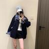 Women's Retro Plaid Patchwork Color Block Jacket - Trendy Loose Fit for Spring/Autumn