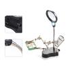 Magnifying Glass Soldering Station LED Lamp Magnifier with Auxiliary Clips for Hardware Repair
