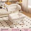 Multi-Functional Soft Padded Chair with Casters: Universal Sofa Chair, Small Stool, and Shoe Changing Seat.