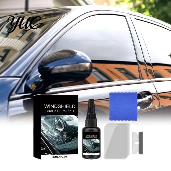 Windshield Curing Film And Scraper Car Repair Kit, Quick Fix Window Crack Restoration Tool, DIY Glass Damage Restorer Improve Driving Safety