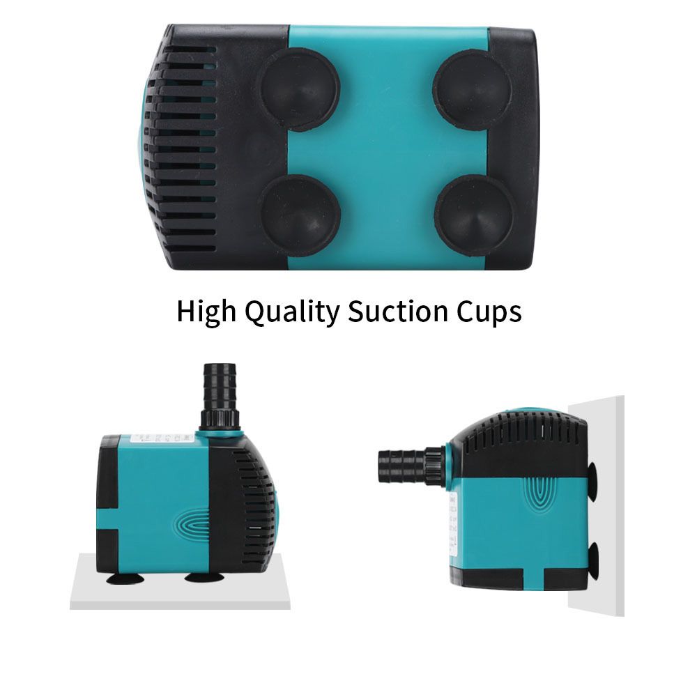 Ultra-Quiet ABS Fish Tank Pond Pool Water Pump Water Filter Tank Fountain Pet Supplies