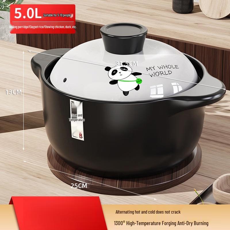 

ZhiShi Panda Ceramic Soup Pot