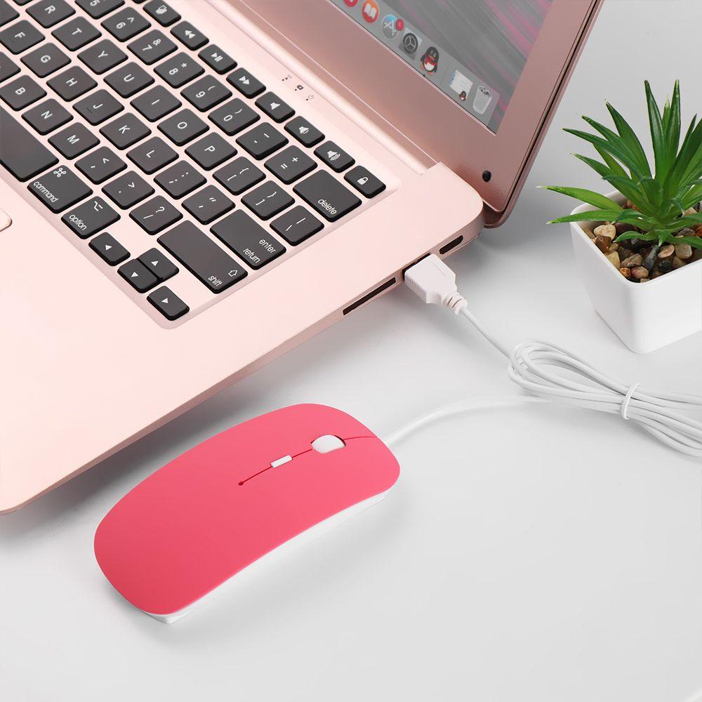 Neue 1600 DPI Ultra Dünne Kabelgebundene Maus Optische Maus USB