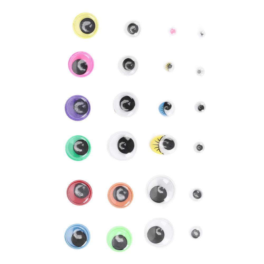1700pcs Different Sizes Self Adhesive Eyes Self Adhesive Wiggle Eyes Googly Eyes  Doll Decoration