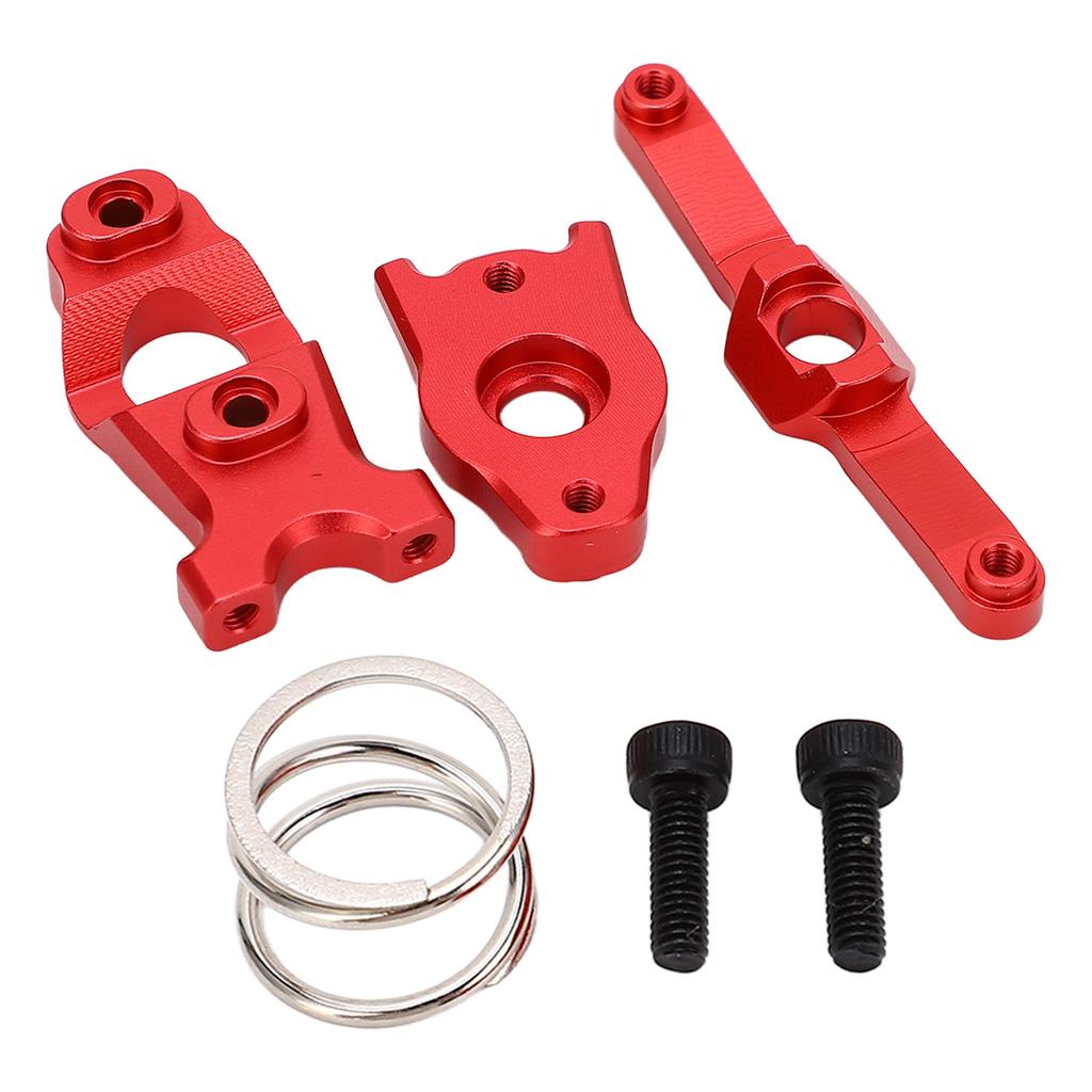 RC Steering Assembly Aluminum Alloy Upgrade Parts for Traxxas E Revo VXL Summit 116 RC Cars Red