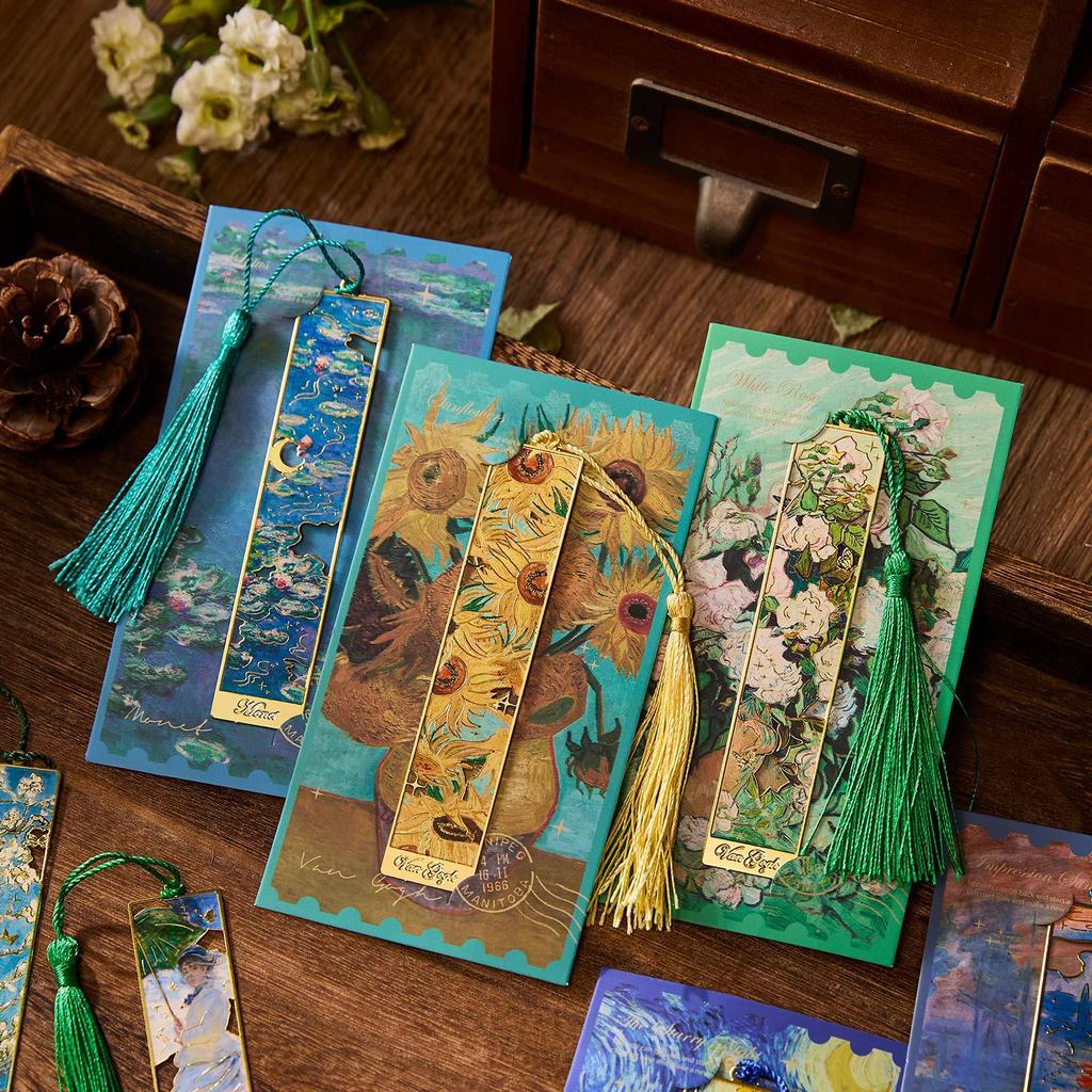 Zaomo Retro Art Metal Bookmark - Famous Painting Series