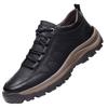 Large Size Single Cotton Men's Leather Surface Casual Shoes Rubber Outsole Non-slip Waterproof Fashion Shoes Korean Version Cotton Shoes Winter Models