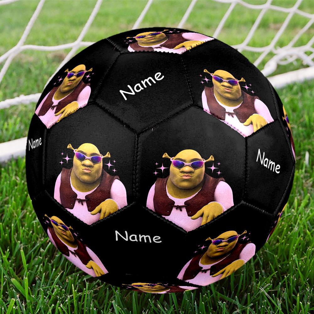 Custom Name Shrek Theme Size 5 Soccer Ball, Suitable for Both Indoor and Outdoor Matches, a Gift Suitable for Everyone.