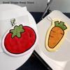 Carrot Tomato Design Quick-Dry Absorbent Kitchen Bathroom Hands Vegetables Coral Fleece Hand Towels Towel Wall Hanging Rag