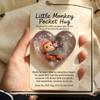 Transparent Easter Pocket Hug Rabbit Design Rabbit Charm Pocket Hug Easter Rabbit Charm Pocket Card Mini Size