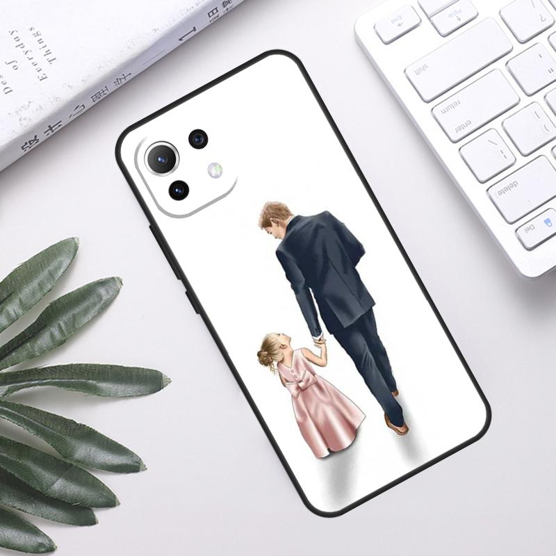 

Mom Daughter Girl Son Dad Case For POCO F5 X3 X5 Pro F3 F4 GT M5s C40 Back Cover For Xiaomi 13 12 Lite 11T 12T Pro 12X POCO X4 GT