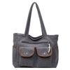 Multi-pocket Travel Hand-held Shoulder Bag with Contrasting Colors, Casual Commuting and Fashionable Tote Bag