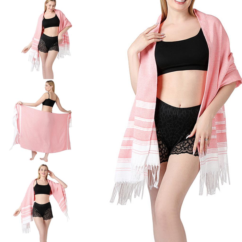 Soft Comfortable Turkish Cotton Bath Towel Beach Towel for Beach Pool Yoga Picnic Adventures Multiuse Shower Towel