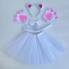 Cats Costume Set Includes Cats Tail Headband Bowtie Glove Skirt Halloween Catgirl Dress up Outfit for Kid Women Cosplay