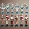 3/1PCS Christmas Doll Tree Decor New Year Ornament Reindeer Snowman Santa Claus Standing Doll Navidad Decoration Merry Christmas