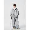 Unisex Heavyweight Trendy Sports Hoodie & Sweatshirt Two-Piece Set for Autumn