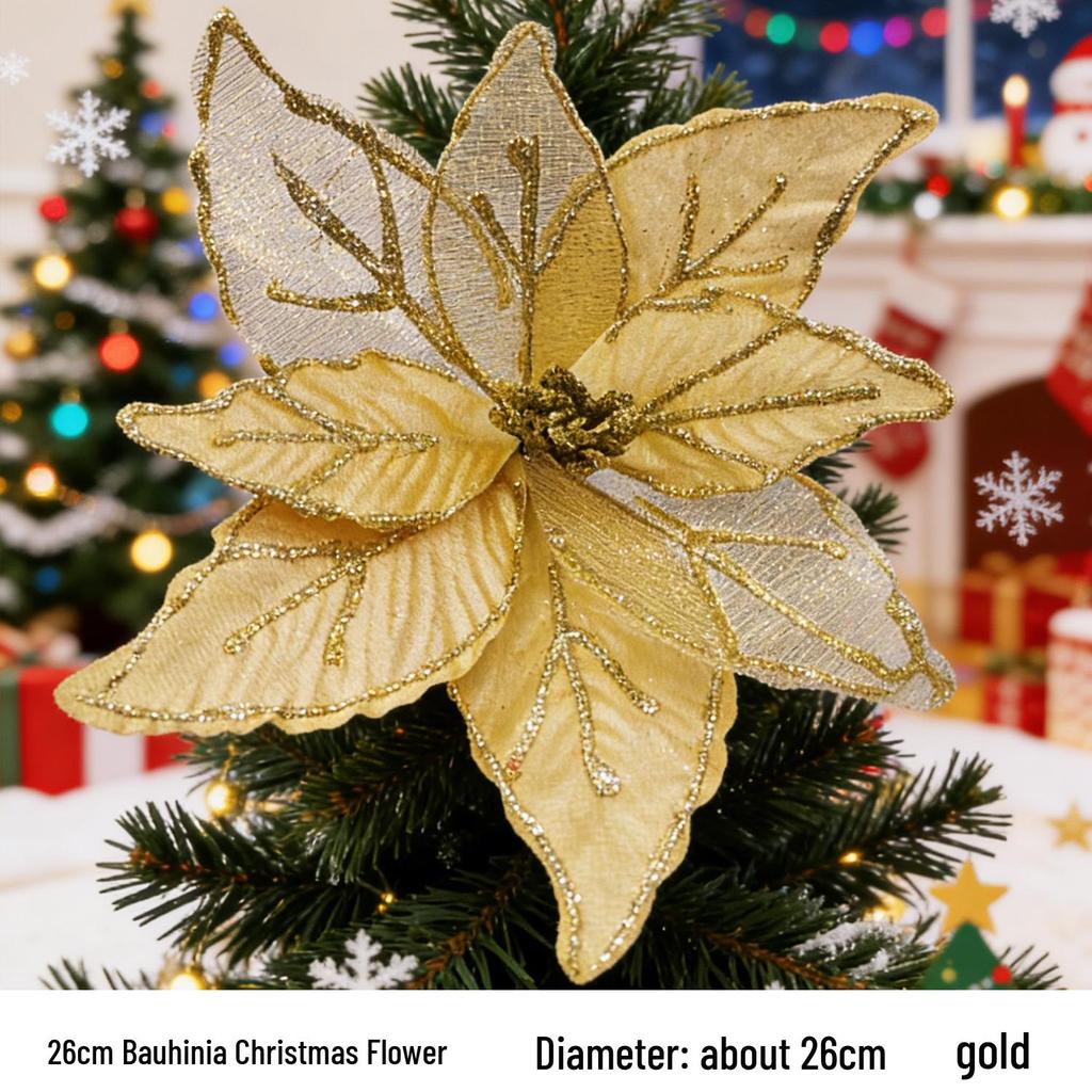 Velvet Sequin Magnolia Christmas Decorations