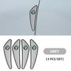 4pcs Rubber Car Door Edge Protector Stickers Anti Collision Strips for Skoda Fabia Superb Kamiq Kodiak Yeti Karoq Octavia RS KER1