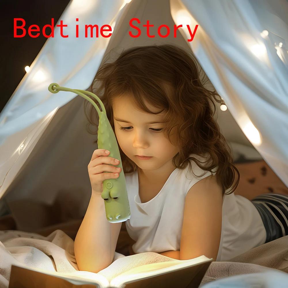 Flashlight USB Rechargeable Cute Soft Silicone Crocodile Lion Dog Animal LED Lamp Portable Outdoor Cartoon Shaped Handheld Light