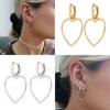 Fashion Hollow Heart Shape 925 Sterling Silver Earrings For Women Earrings  Trend