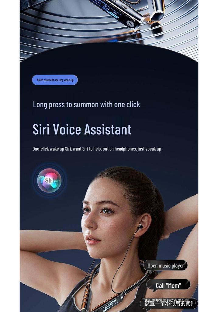 2026 Model Wireless In-Ear Neckband Earphones with Ultra-Long Battery & Noise Cancellation