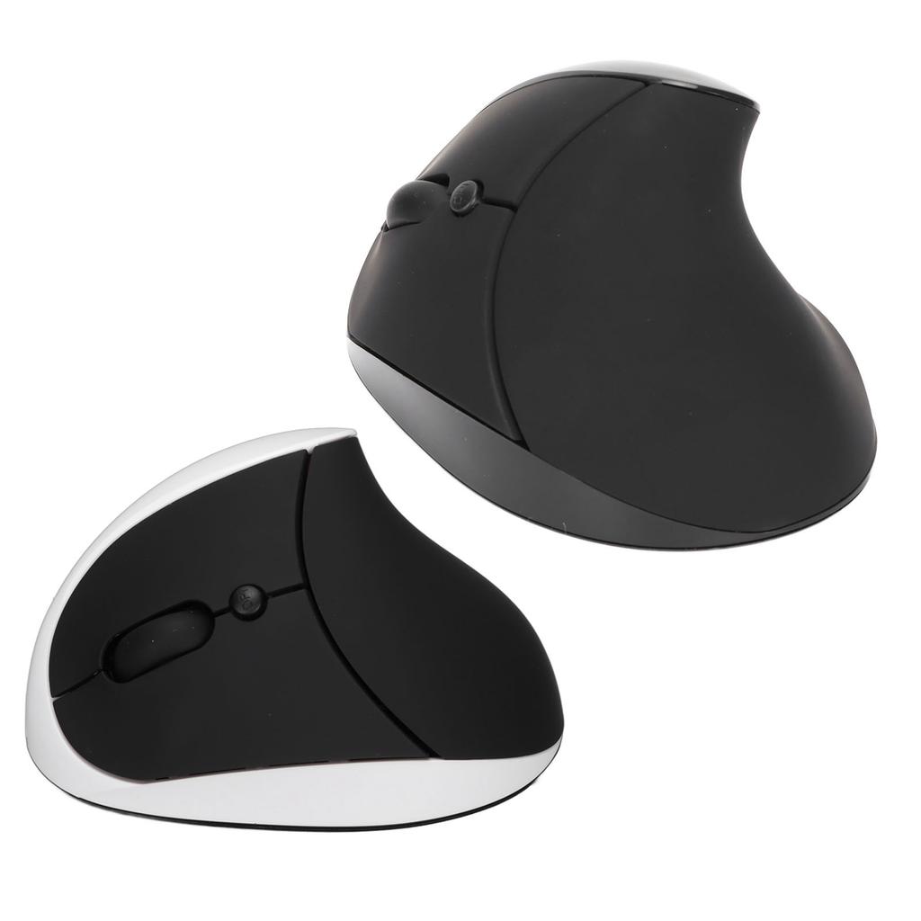 Left Hand Vertical Mouse 2.4G Wireless Vertical Ergonomic Mouse Rechargeable Mouse with USB Adapter Adjustable DPI for