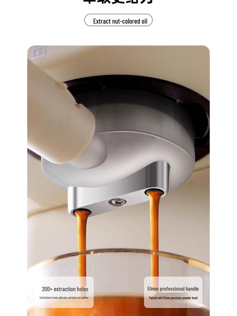 Ретро напівавтоматична кавомашина високого тиску 20 Бар з спінювачем молока