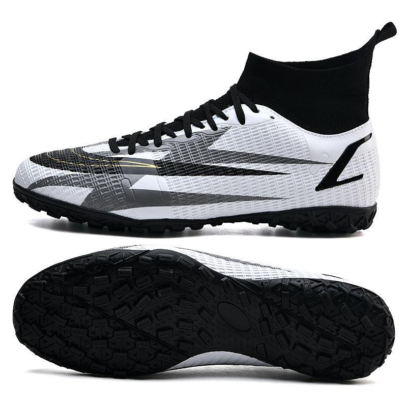 Foreign Trade Explosion Football Shoes High-top Assassin Long Spikes Student Children Training Broken Spikes Football Shoes