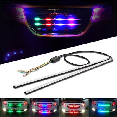 Auto Styling LED Universelle Dekorationslampe Fahrzeug LED Netzleuchten RGB Lampen Auto Warn-Notfallstreifen Fließende Blinkbirnen