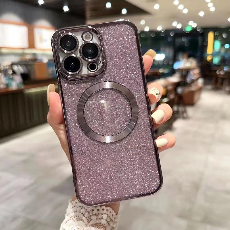 iPhone 15 Pro Max Glitter Magnetic Wireless Charging Case