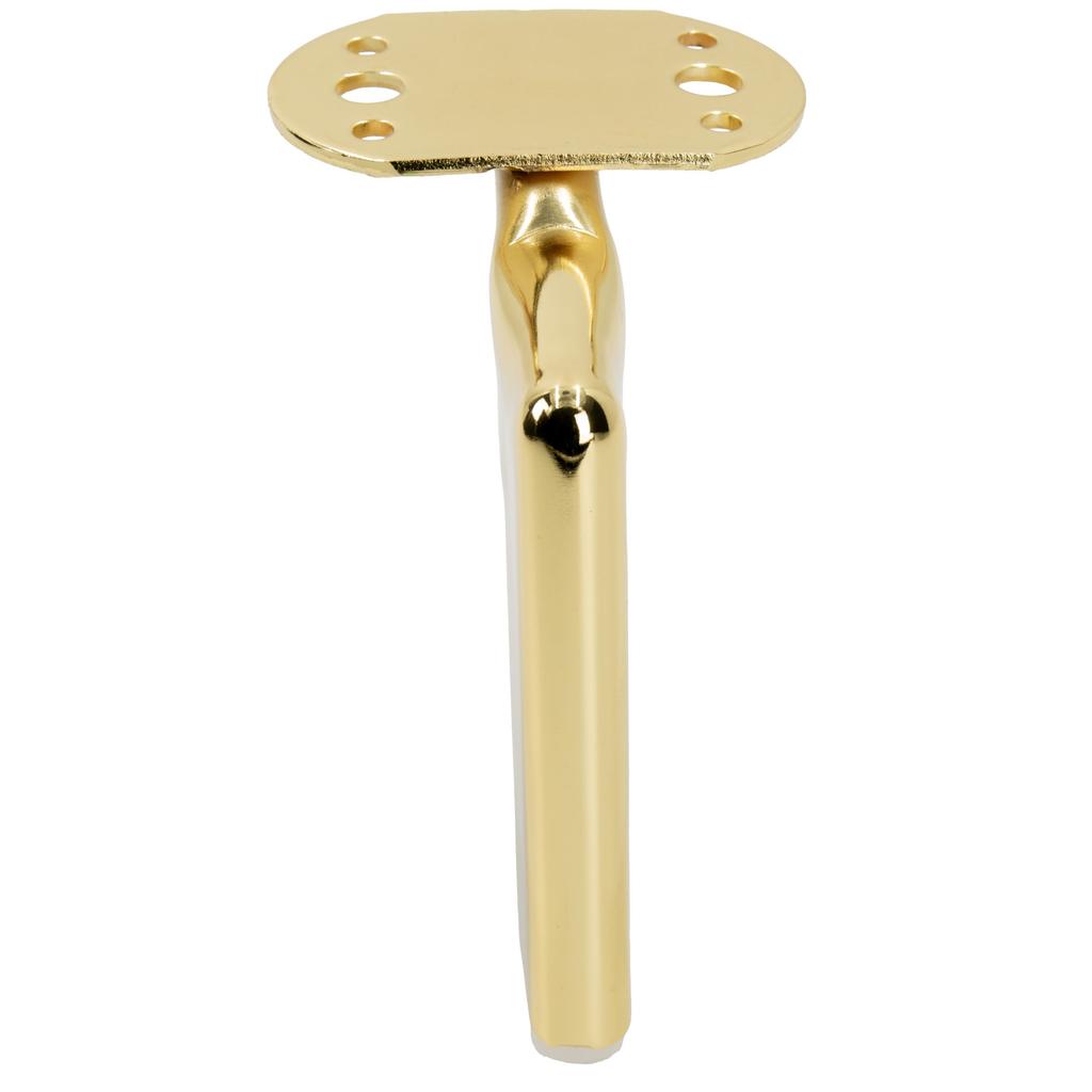 Loft furniture leg, gold chrome, height 12 cm