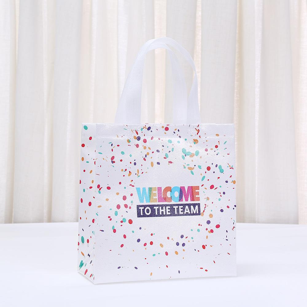 

StoBag Welcome to the Team Gift Wrapping Bags Luxury Designer Bags Reusable Packaging Bags for Sweets Party Favor Employee Tote 30pcs&22x11x23cm