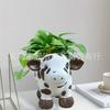 Cute and Delicate Bovine Resin Succulent Flowerpot Crafts Can Be Used Indoors In Courtyard Gardens