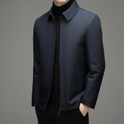 Herren Verdickte Warme Weiße Entendaunenjacke Winter Neu Mittleren Alters Papa Outfit Kann Die Futterjacke Abnehmen