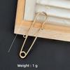 Colorfast Electroplated Safety Pin Brooch with Loop Holder for Sweaters and Pants