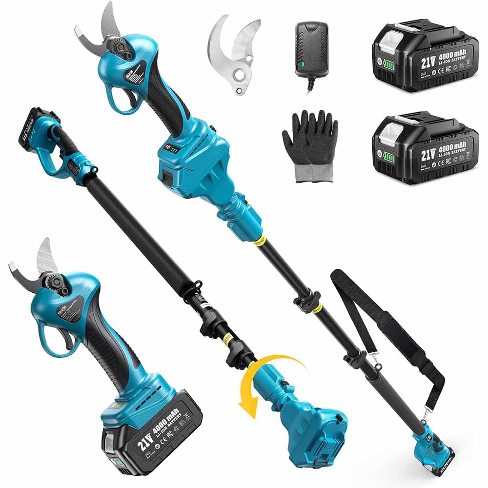 Seesii 33mm Cordless Electric Trimming Scissors Brushless Fruit Tree Branch Pruner Shear Power Tools for Makita 18V battery pin