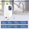 Tankless Water Heater Electric 110V, 3000W Instant Electric Water Heater, Under Sink Water Heater with Digital Display, Hot Water Heater Electric