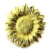 Les Trésors De Lily [N5262] - Gold 'Vincent Van Gogh' Pin Brooch (sunflower)