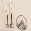 2Pcs Wall-mounted Suction Cup Pot Lid Holder Plastic Cutting Board Shelf  for Home