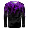 Women O Neck Long Sleeve 3d Print T Shirt