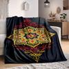 1pc Mandala Design Blanket, Lightweight Flannel Throw Blanket for Sofa, Bed, Travel, Camping, Living Room, Office, Couch155
