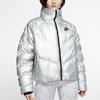 Nike Sportswear Synthetic Fill Stand Collar Jacket Women Outerwear Silver BV3136-095