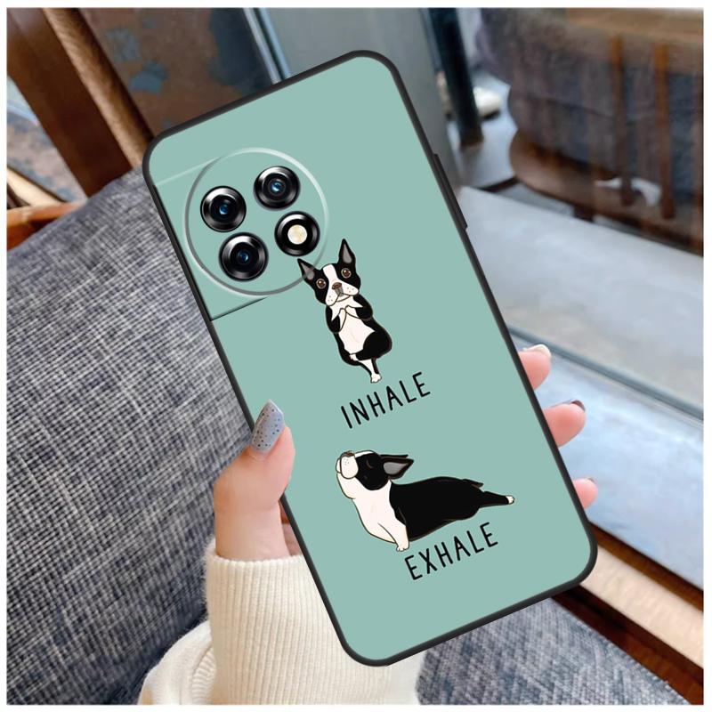 Boston Terrier Dog Case For OnePlus 13R 13T 12R 10R 10T 15 13 12 11 10 9 Pro Nord 5 CE 2 3 4 Lite N20 N30 Coque