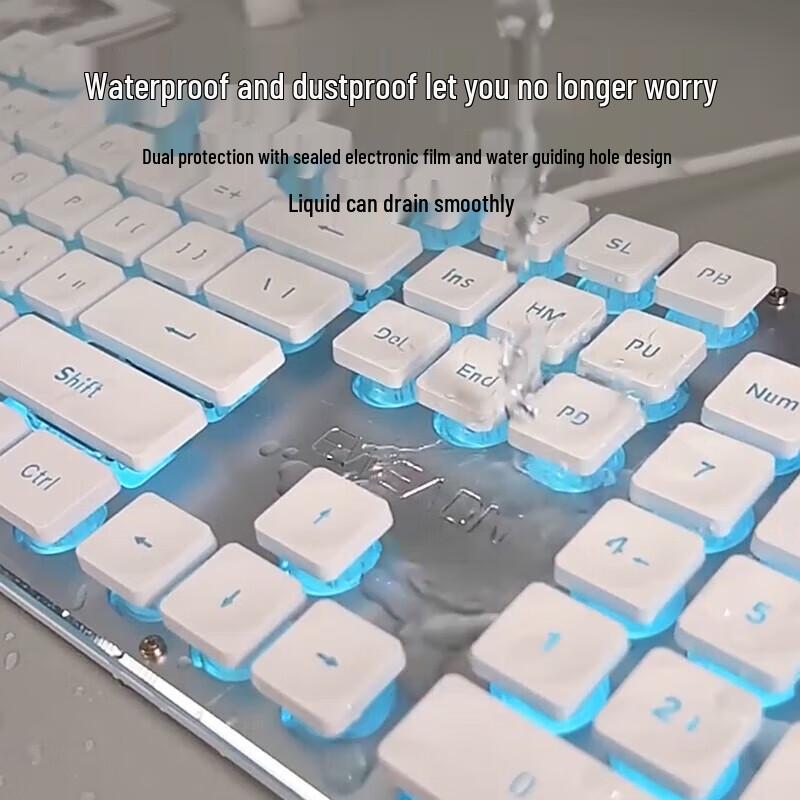Wireless Office Keyboard with Mechanical Feel