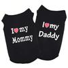 Dog Vest I Love My Mommy Daddy Puppy T-Shirt Summer Sleeveless Pet Clothing for Small Medium Dogs Cats Apparel